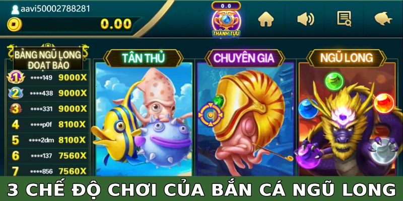 Cung cấp 3 chế độ chơi phù hợp với các thành viên